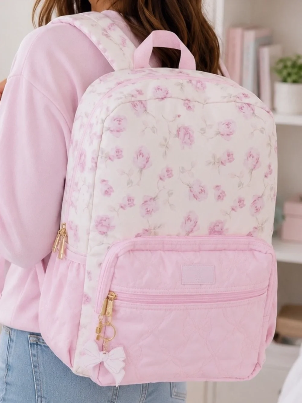 LoveShackFancy × Target - Yoobi Backpack Sterling Dusk, LoveShackFancy Backpack
